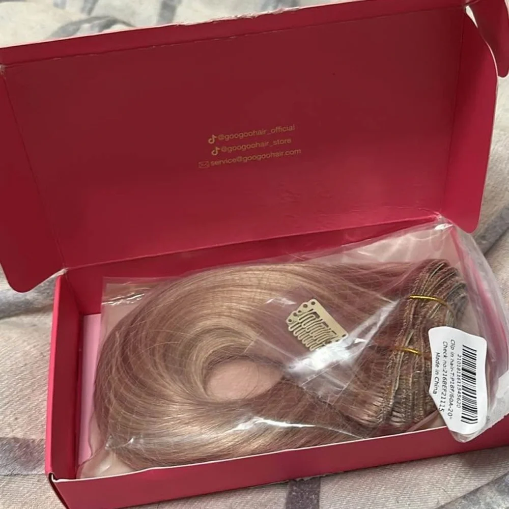 Classic Blonde Clip-In Hair Extensions - Picture 4 of 4